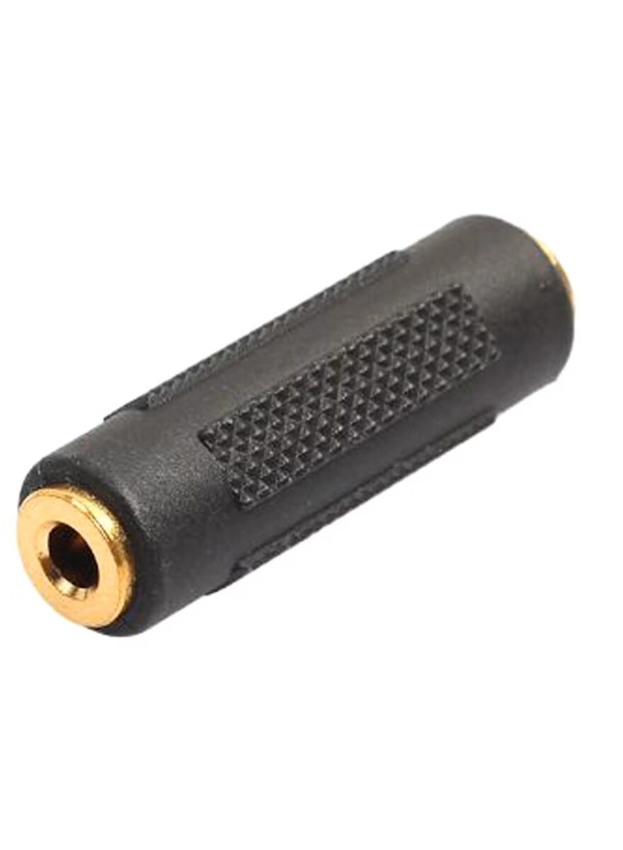 Generic Female To Female Jack Adapter Black | Sharjah Co-operative Society