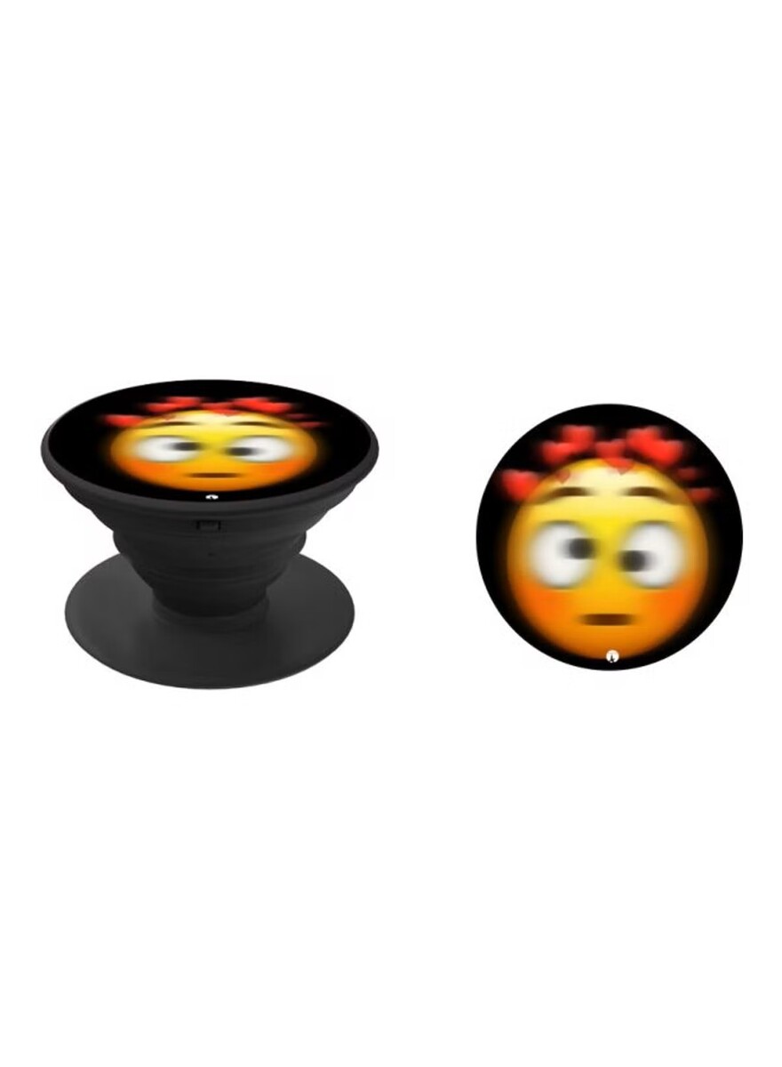 BP Emoji Printed Pop Socket Phone Holder Black/Yellow/Red | Sharjah Co ...