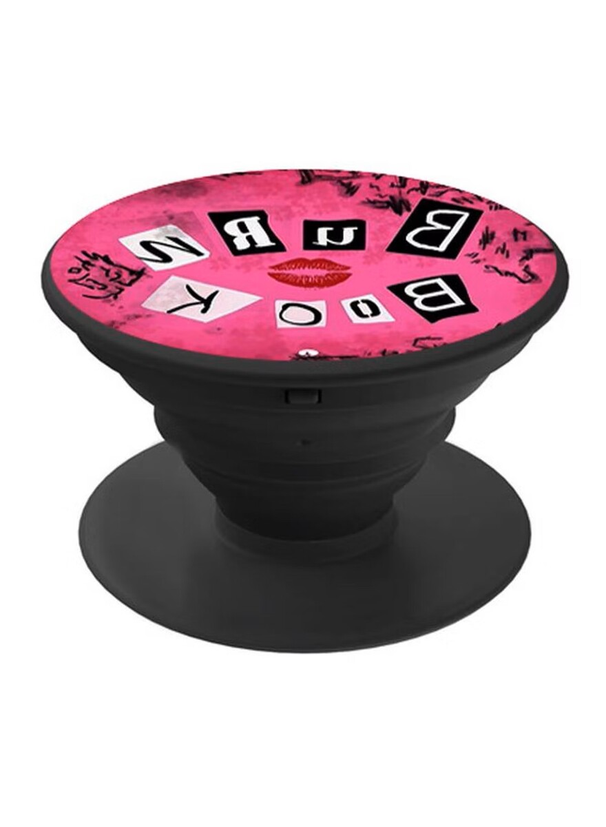 BP Book Printed Pop Socket Phone Holder Black/Pink/White | Sharjah Co ...
