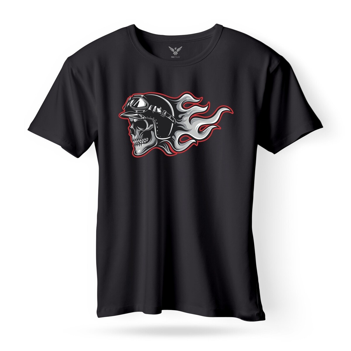 F&M - Gothic Skull Design Adult Black Unisex Tshirt - ABT-MGT-568 - S