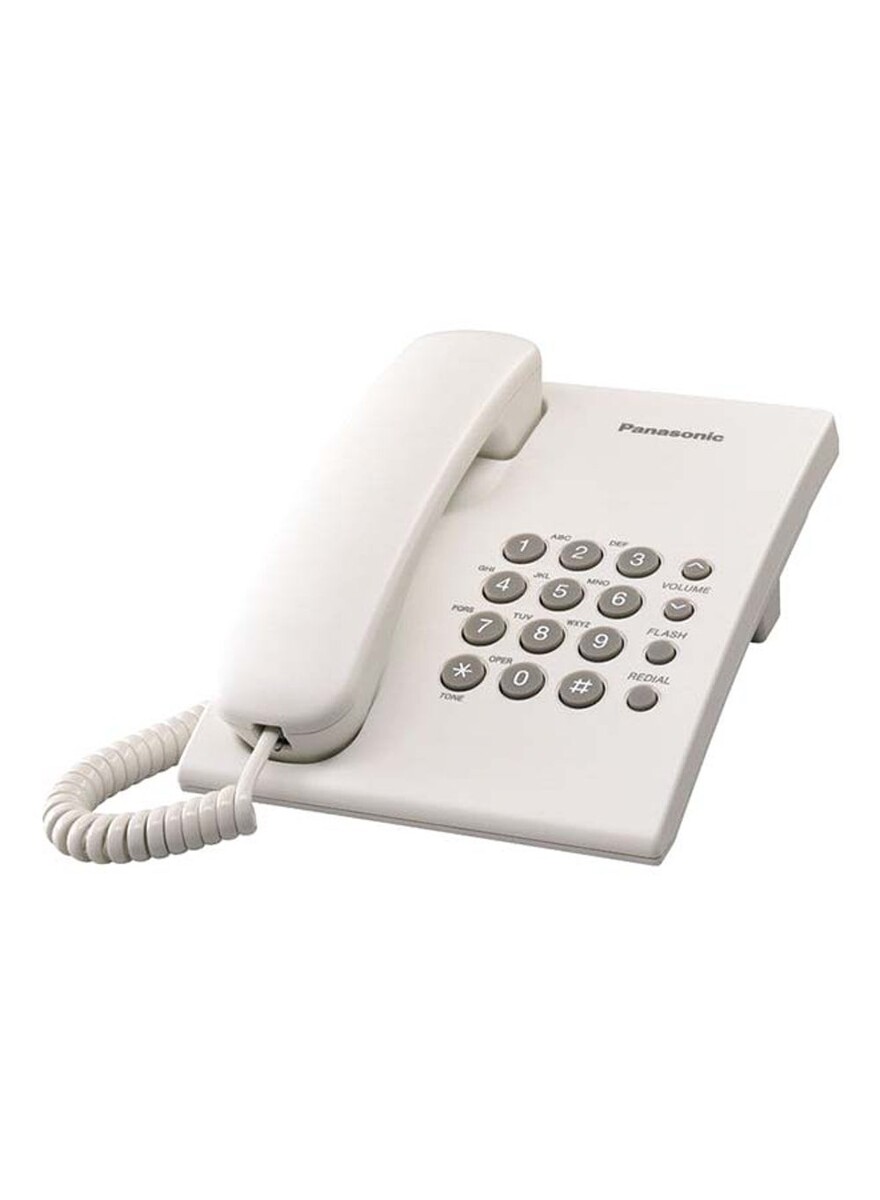 Single Line Phone Model Panasonic Single Line Corded Phone White/Grey | Sharjah Co-operative ...