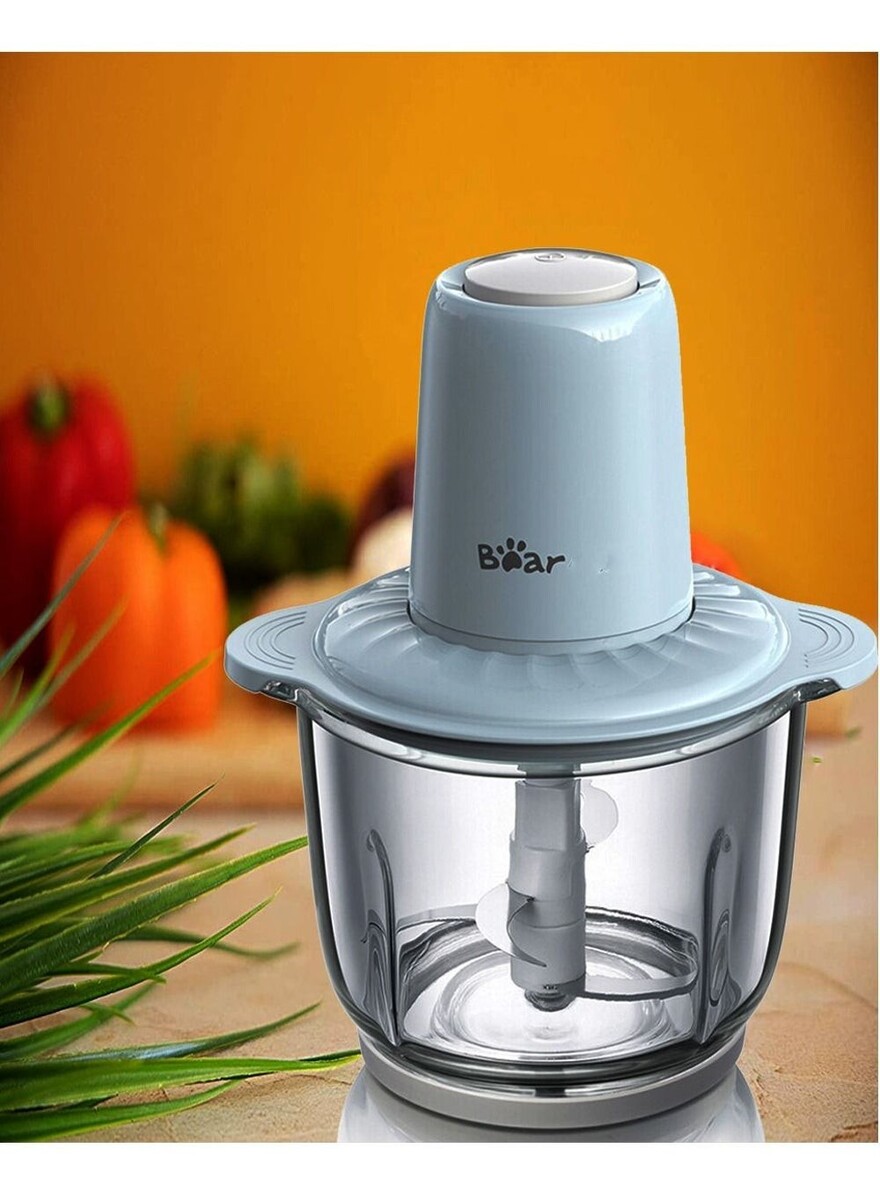 BEAR 2.0L Multi-Functional Stainless Steel Electric Food Chopper Mincer  300W Powerful Food Processor Meat Grinder Mixer For Home Kitchen