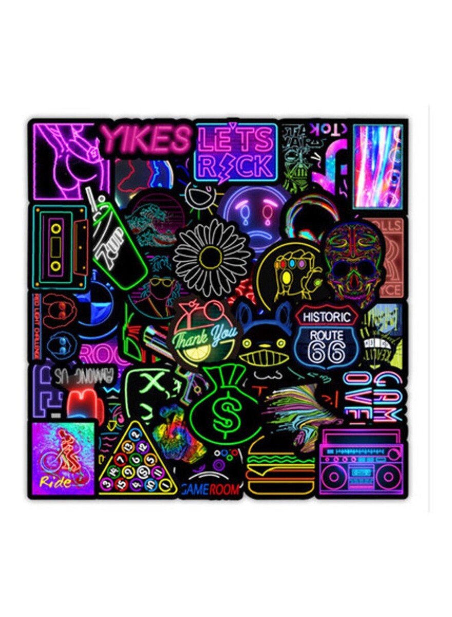 Neoni Sticker Inder 100 Piece Neon Sticker Set | Sharjah Co-operative Society