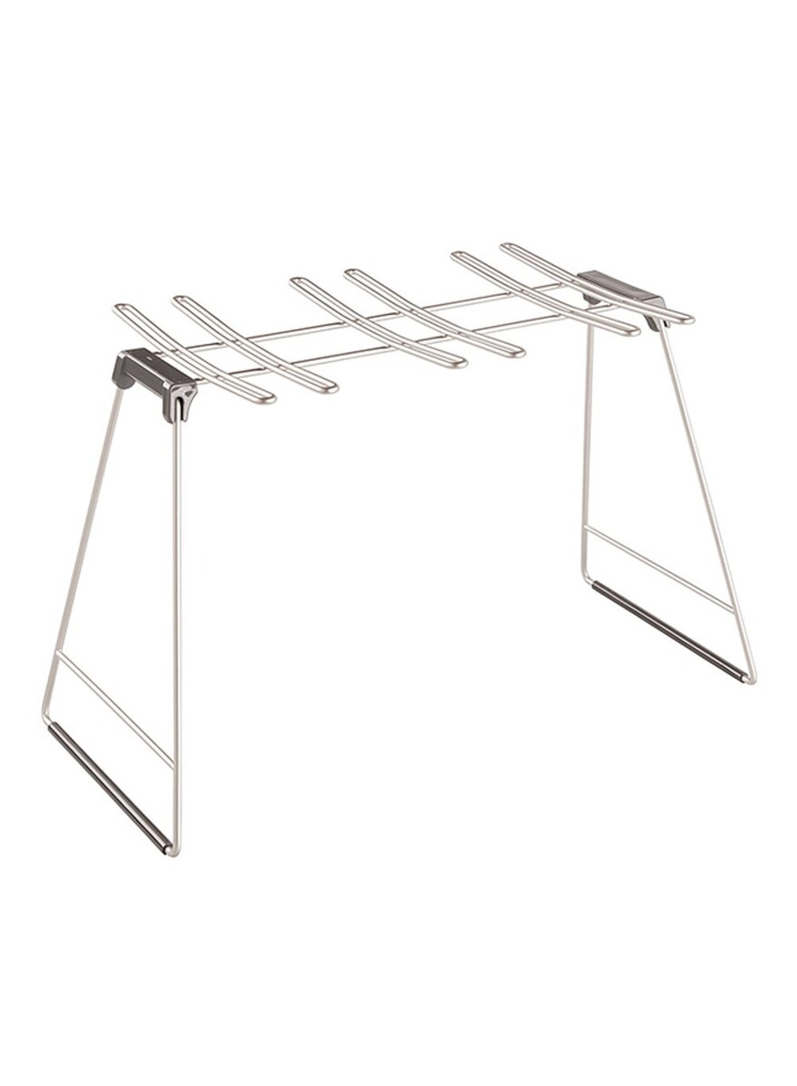 InterDesign Classico Glass Drying Rack Silver 15.75x7.5x9.5inch ...