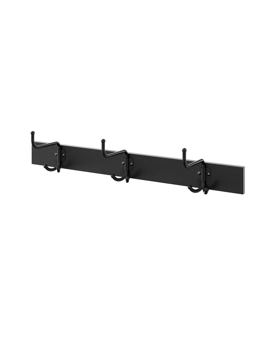Generic Rack with 3 hooks, black | Sharjah Co-operative Society