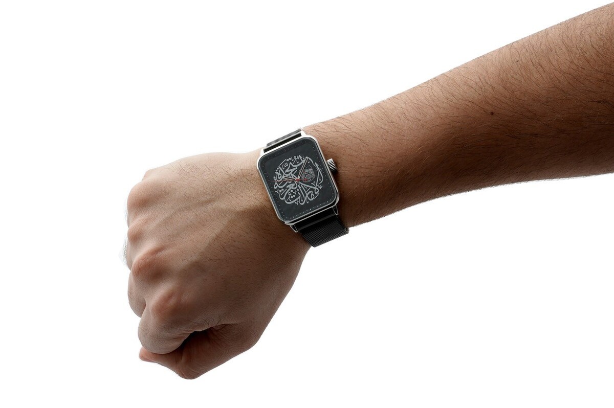 Rovatti UAE Watch Shiny Black with Silver Logo