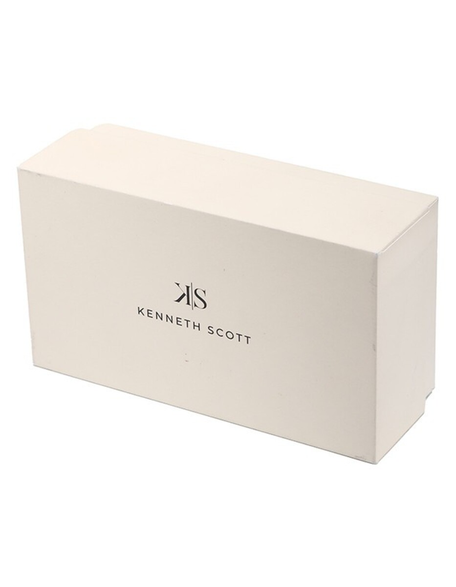 Kenneth Scott Men's White Dial Analog Watch - K23026-TBTW