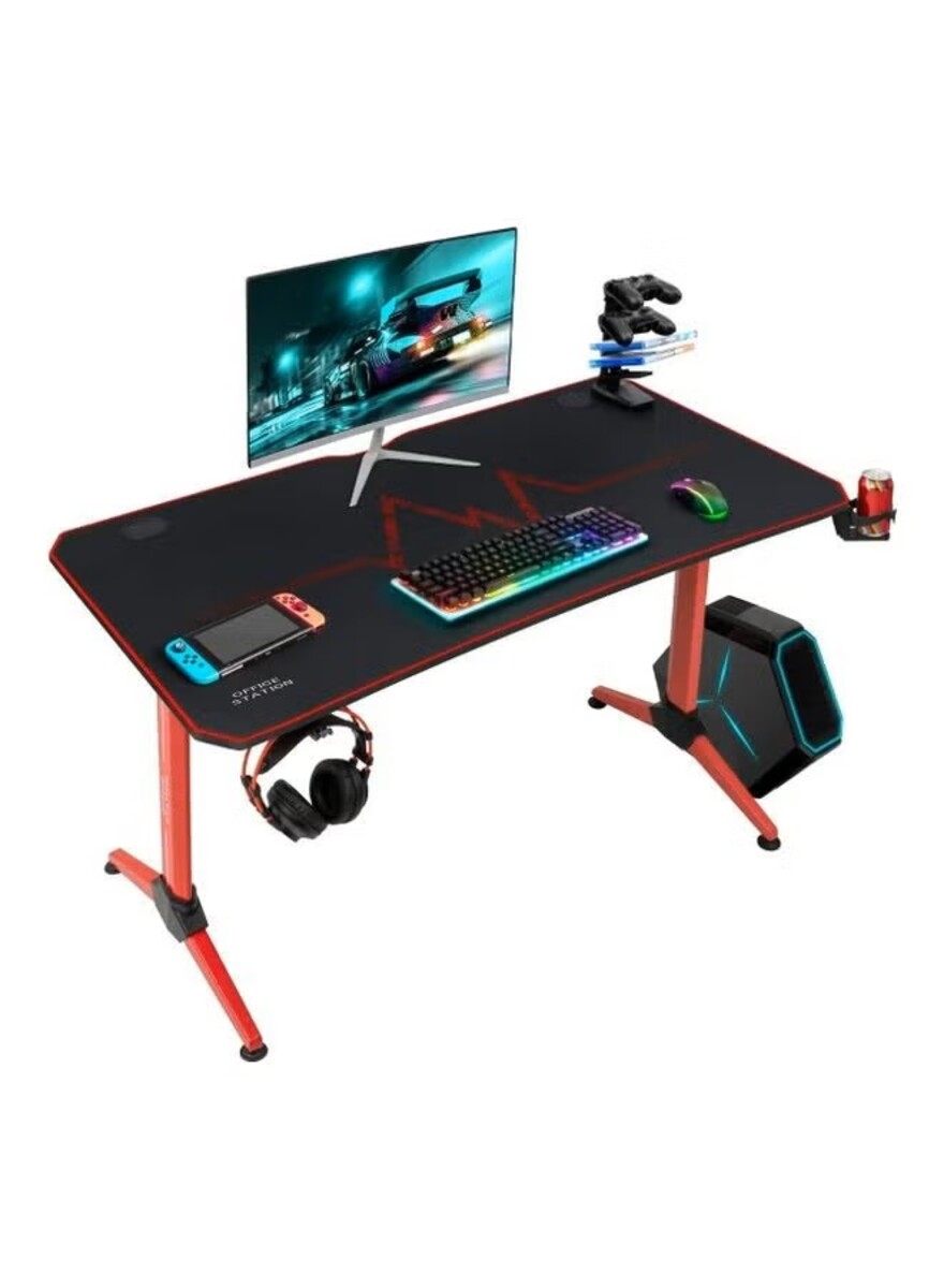 Mahmayi Furmax MY1160 Gaming Table Red/Black 116.99x69.01x9.5cm