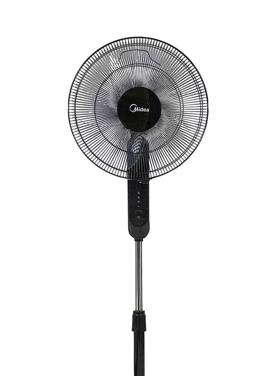 Midea Pedestal Stand Fan With Remote Control,16 Inch 50 W FS4015FR ...