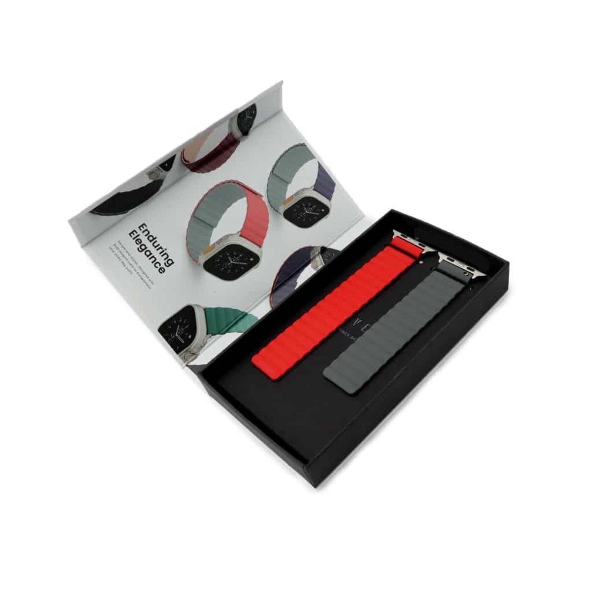 أحزمة ساعة 42/44/45/49 مم، ليفيلو LVLCSO49RDDG أحمر ورمادي