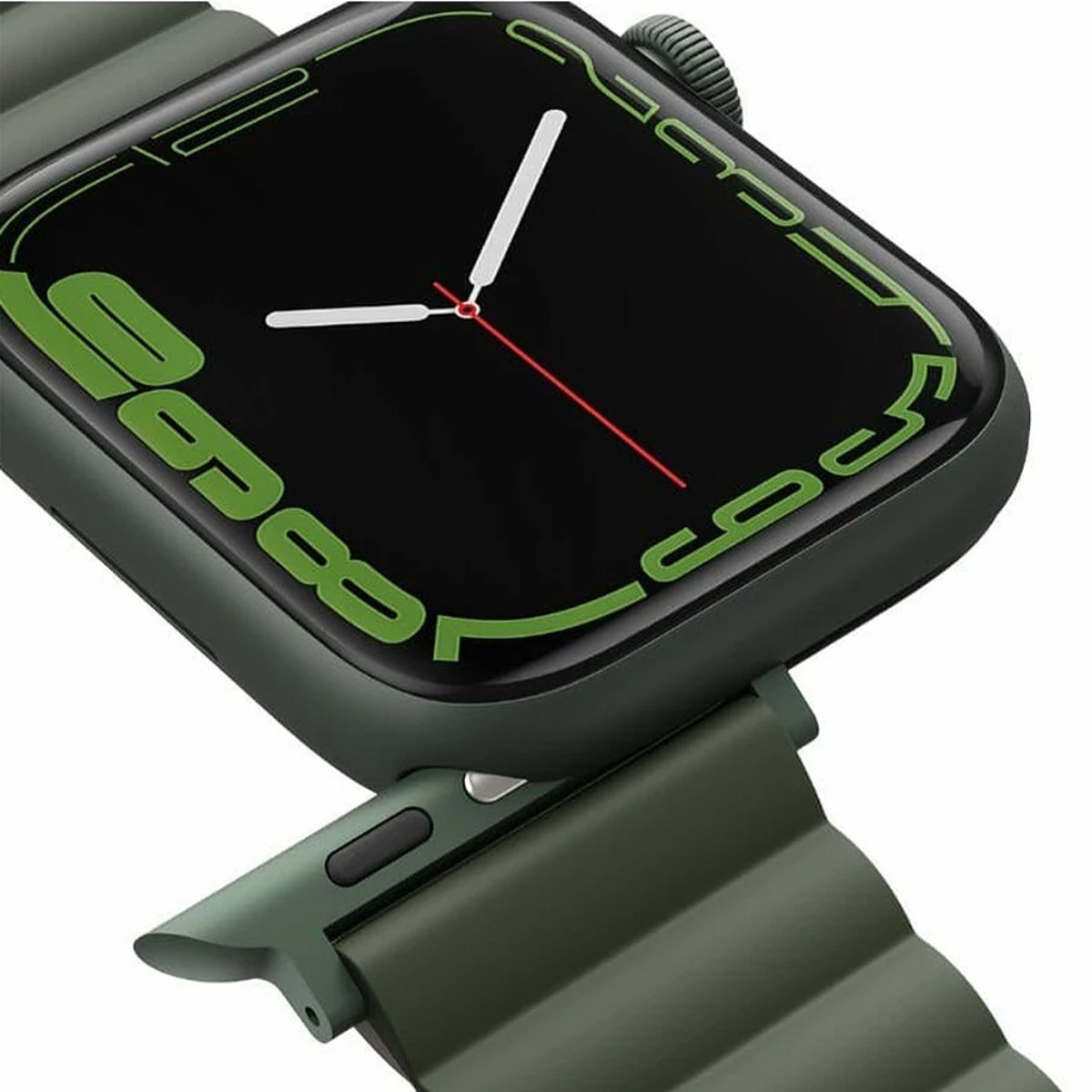 حزام ساعة آبل قابل للعكس 45/42/44/49 ملم، UNIQ Revix - رمادي وأبيض