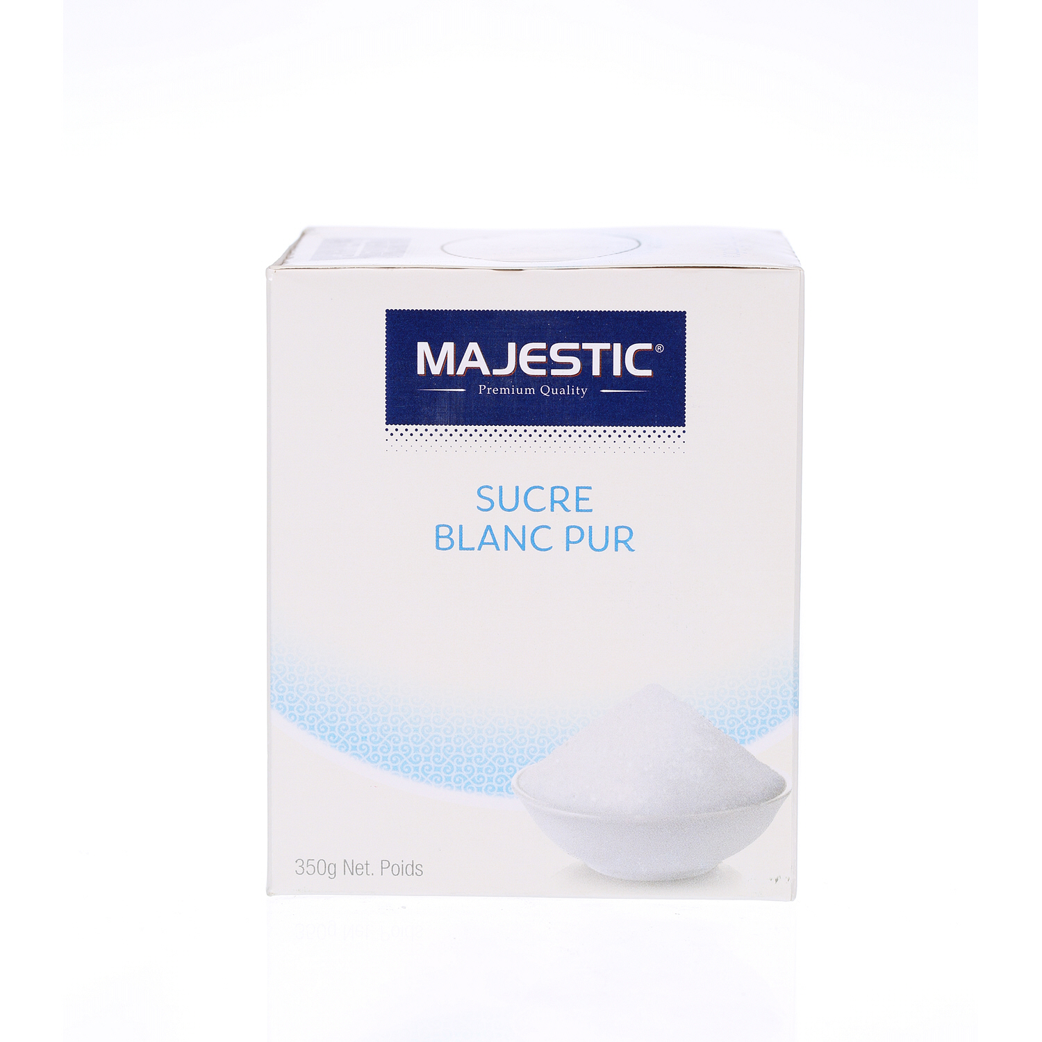 Majestic 350g white sugar bags