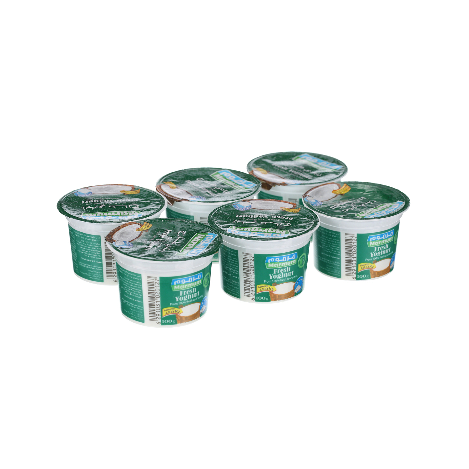 Marmum Fresh Yoghurt Full Cream 100 g × 6 Pack