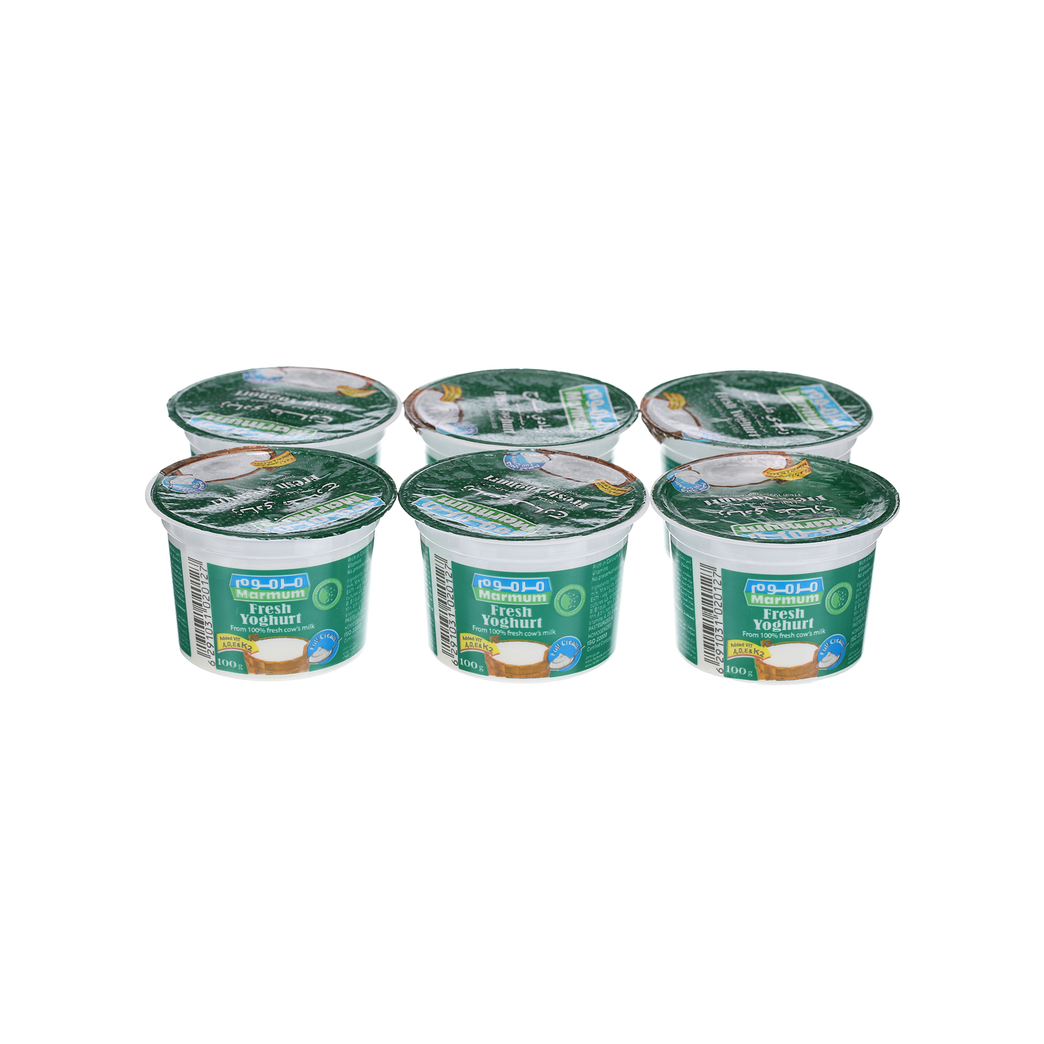 Marmum Fresh Yoghurt Full Cream 100 g × 6 Pack