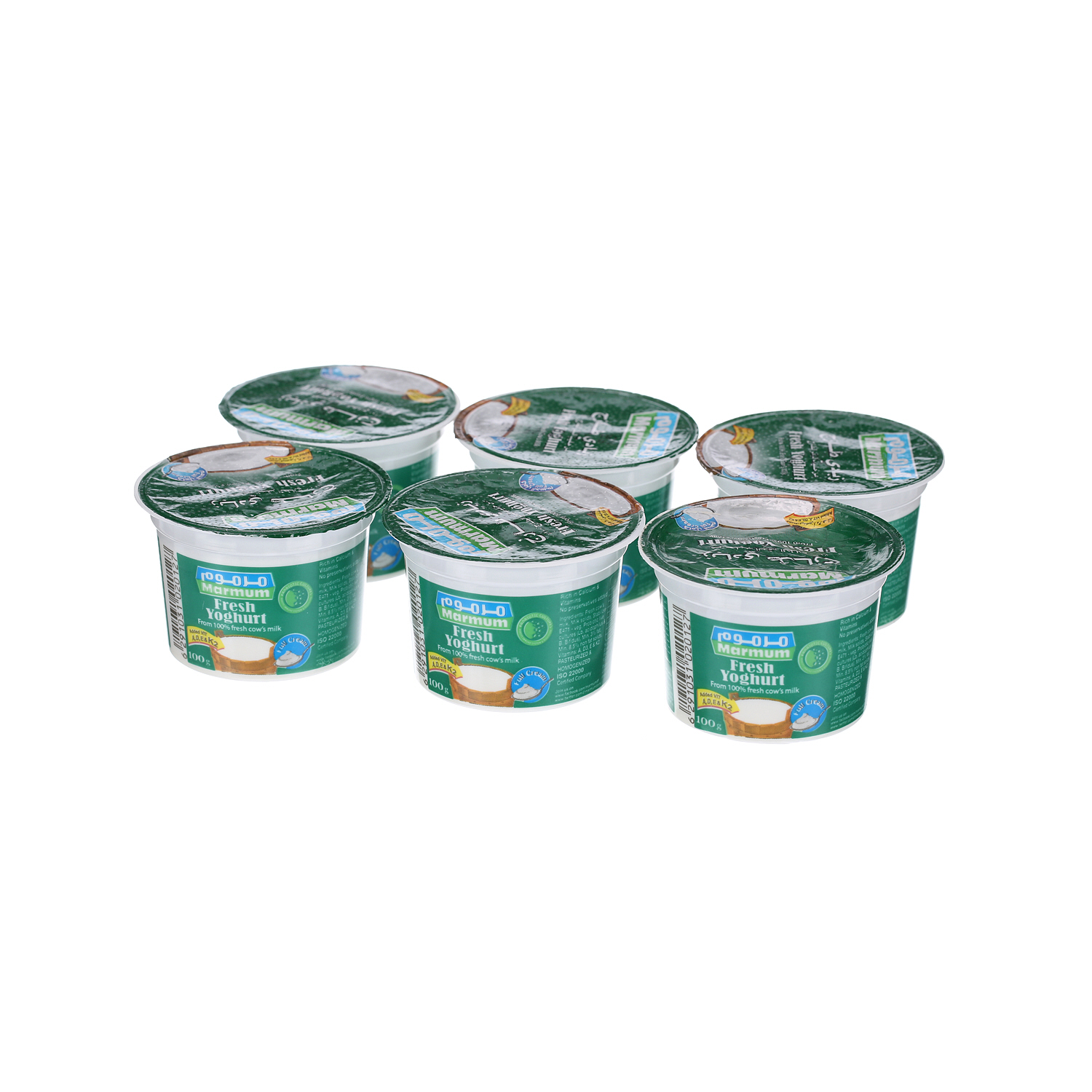 Marmum Fresh Yoghurt Full Cream 100 g × 6 Pack