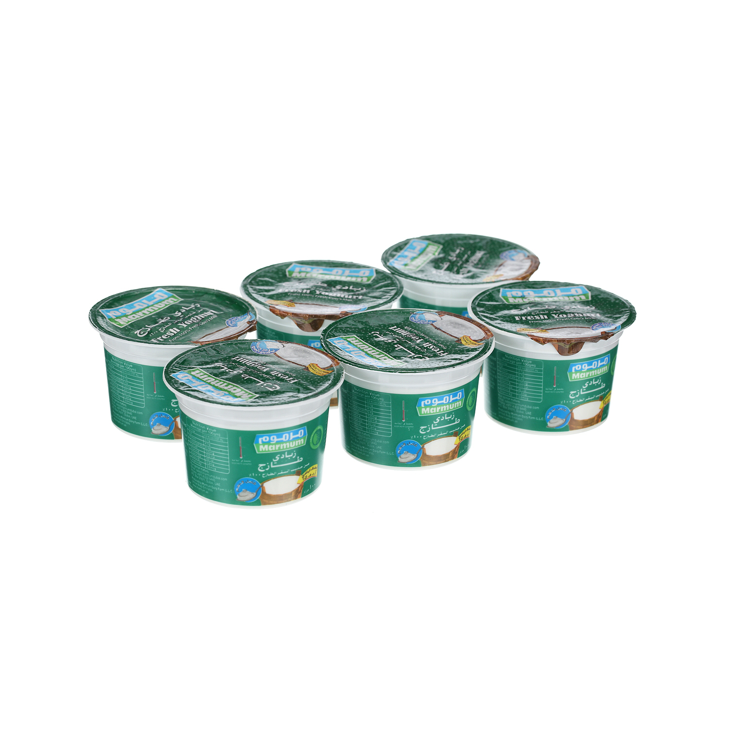Marmum Fresh Yoghurt Full Cream 100 g × 6 Pack