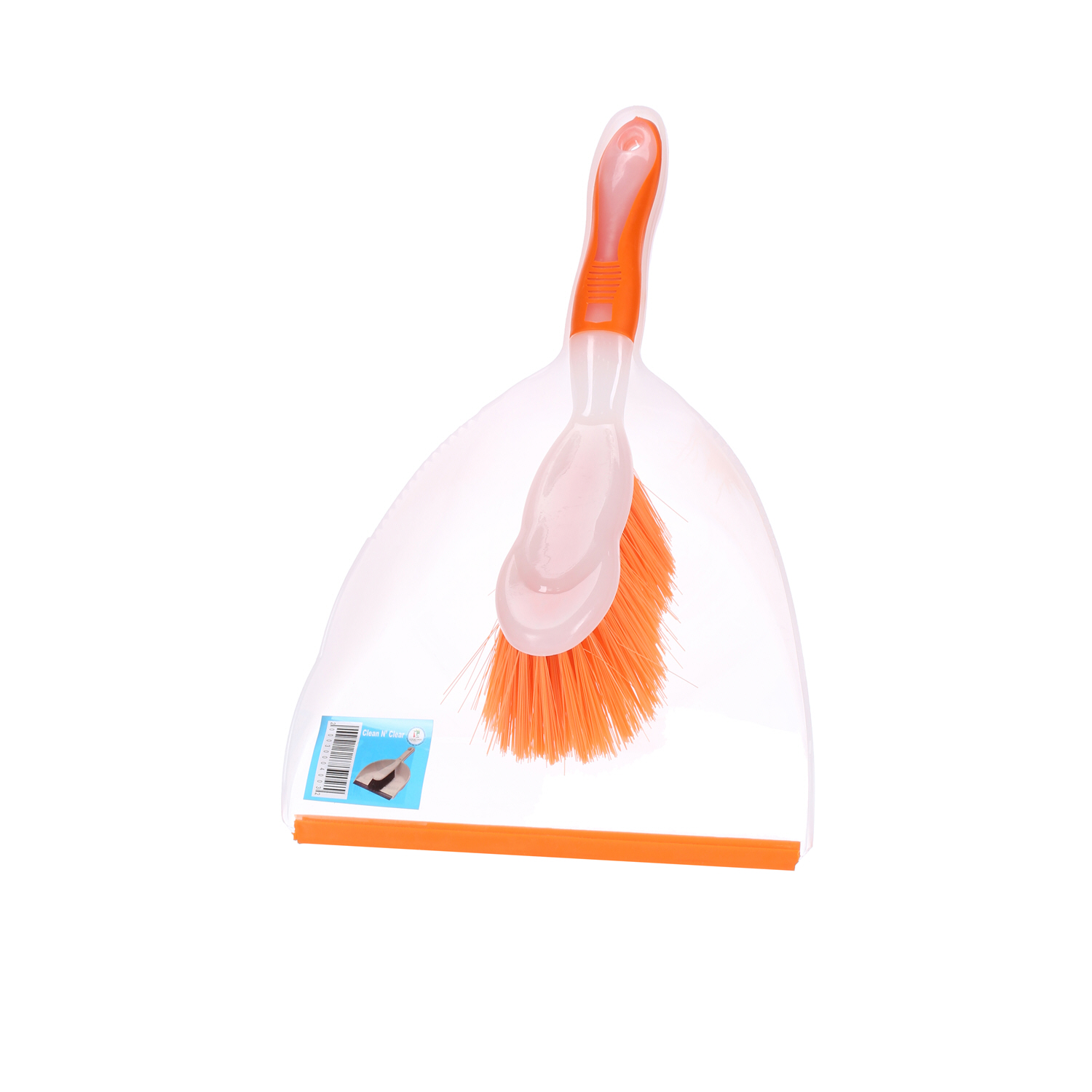 Clean & Clear Dust Pan with Brush