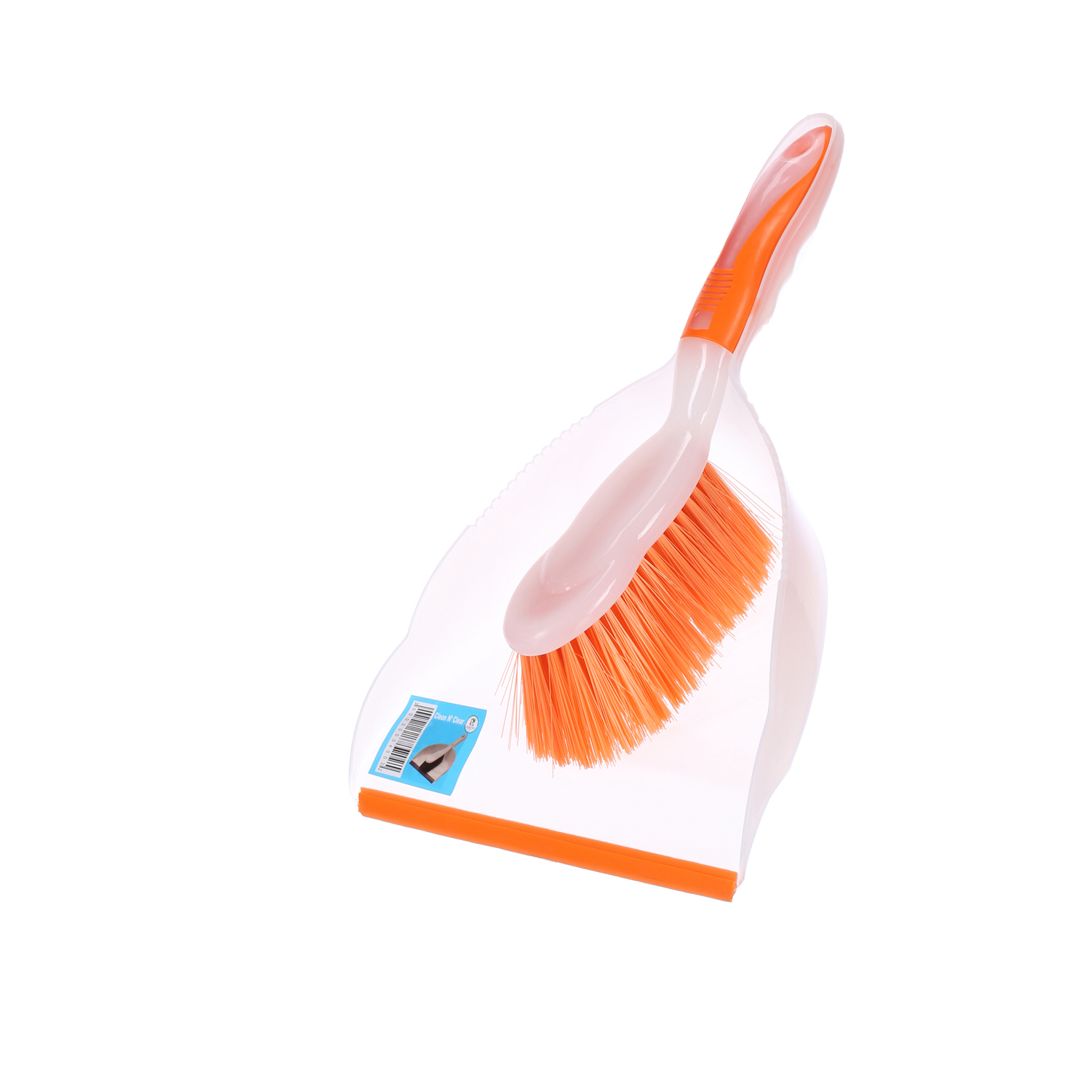 Clean & Clear Dust Pan with Brush