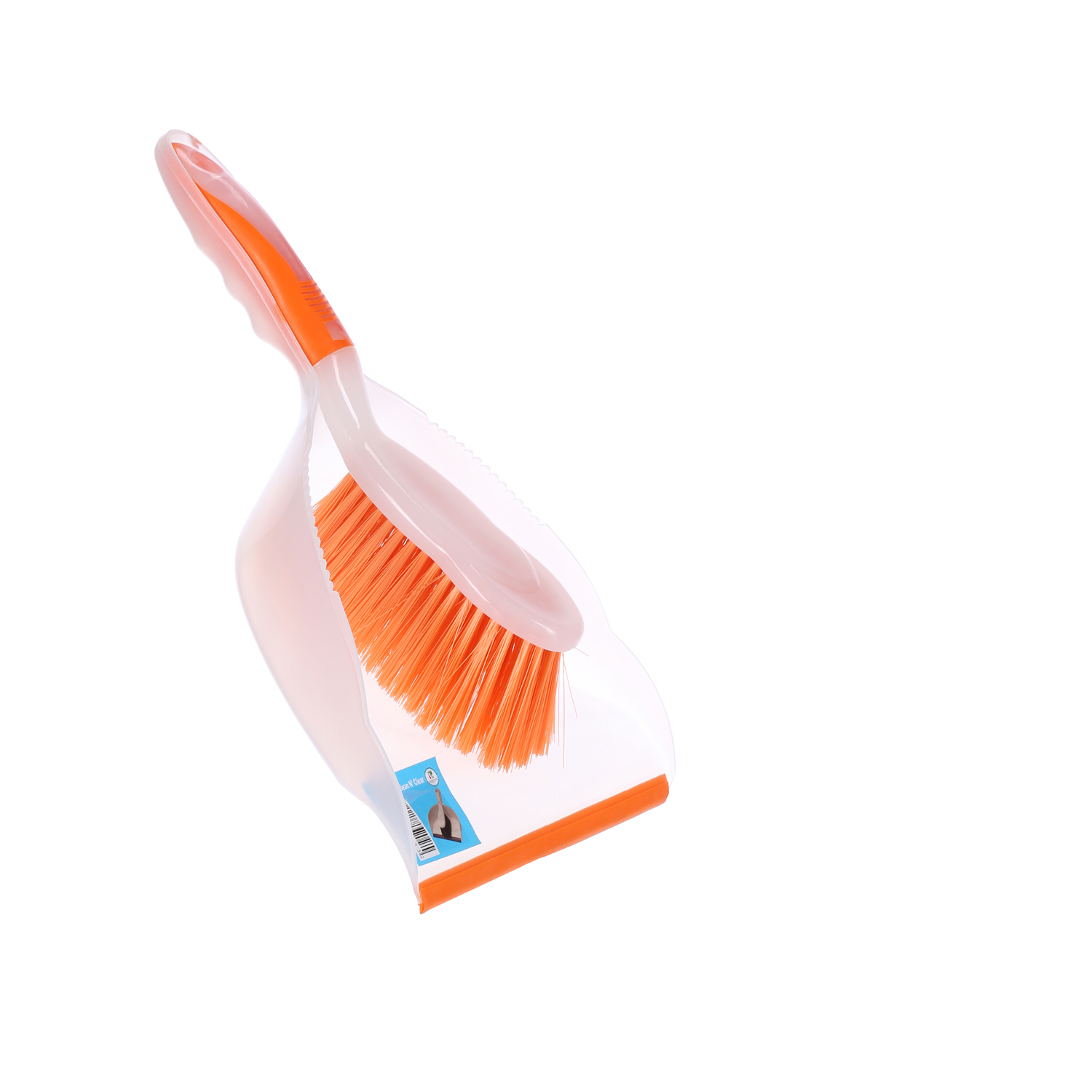 Clean & Clear Dust Pan with Brush