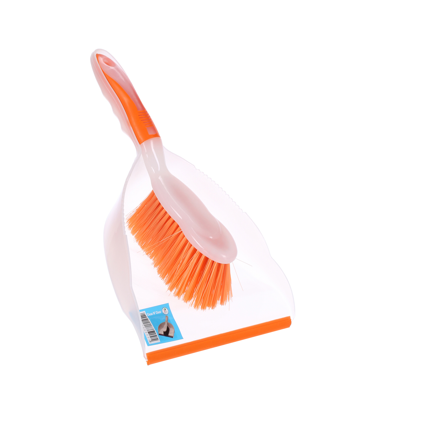 Clean & Clear Dust Pan with Brush