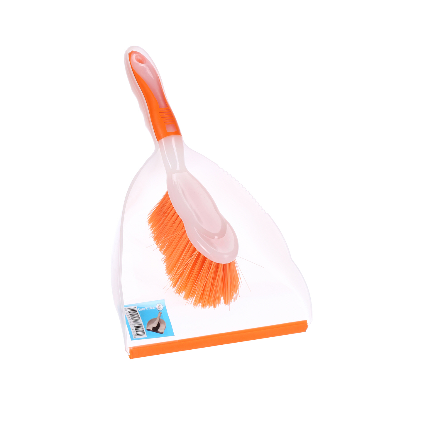 Clean & Clear Dust Pan with Brush