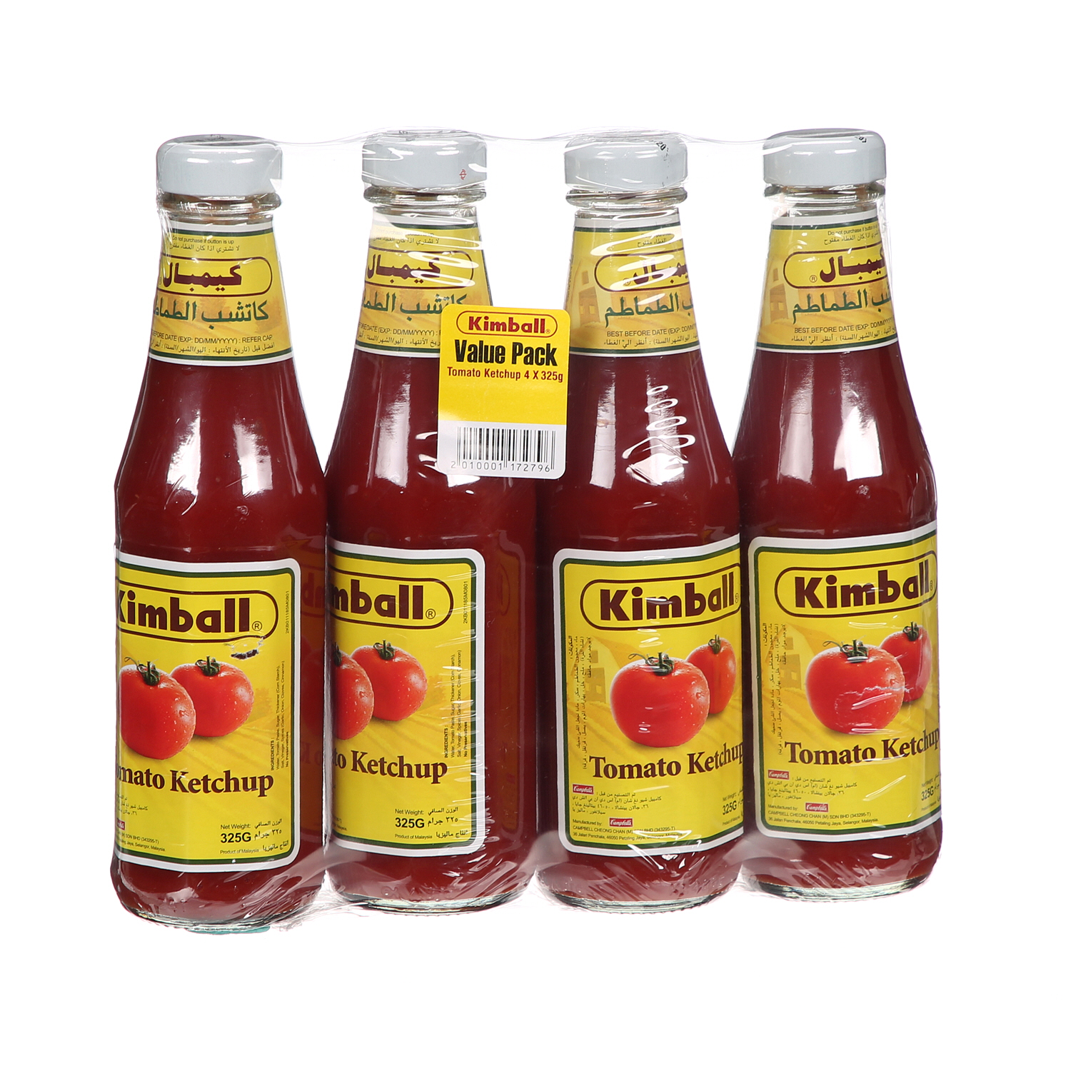 Kimball Tomato Ketchup 4X325Gm