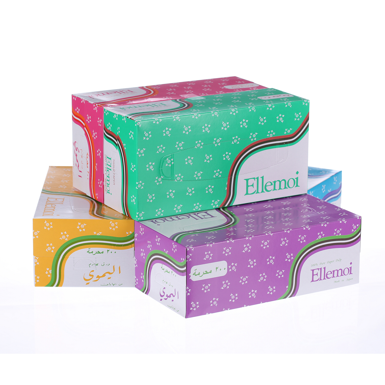 Ellemoi Facial Tissue 200 × 2 Ply (Pack of 6)