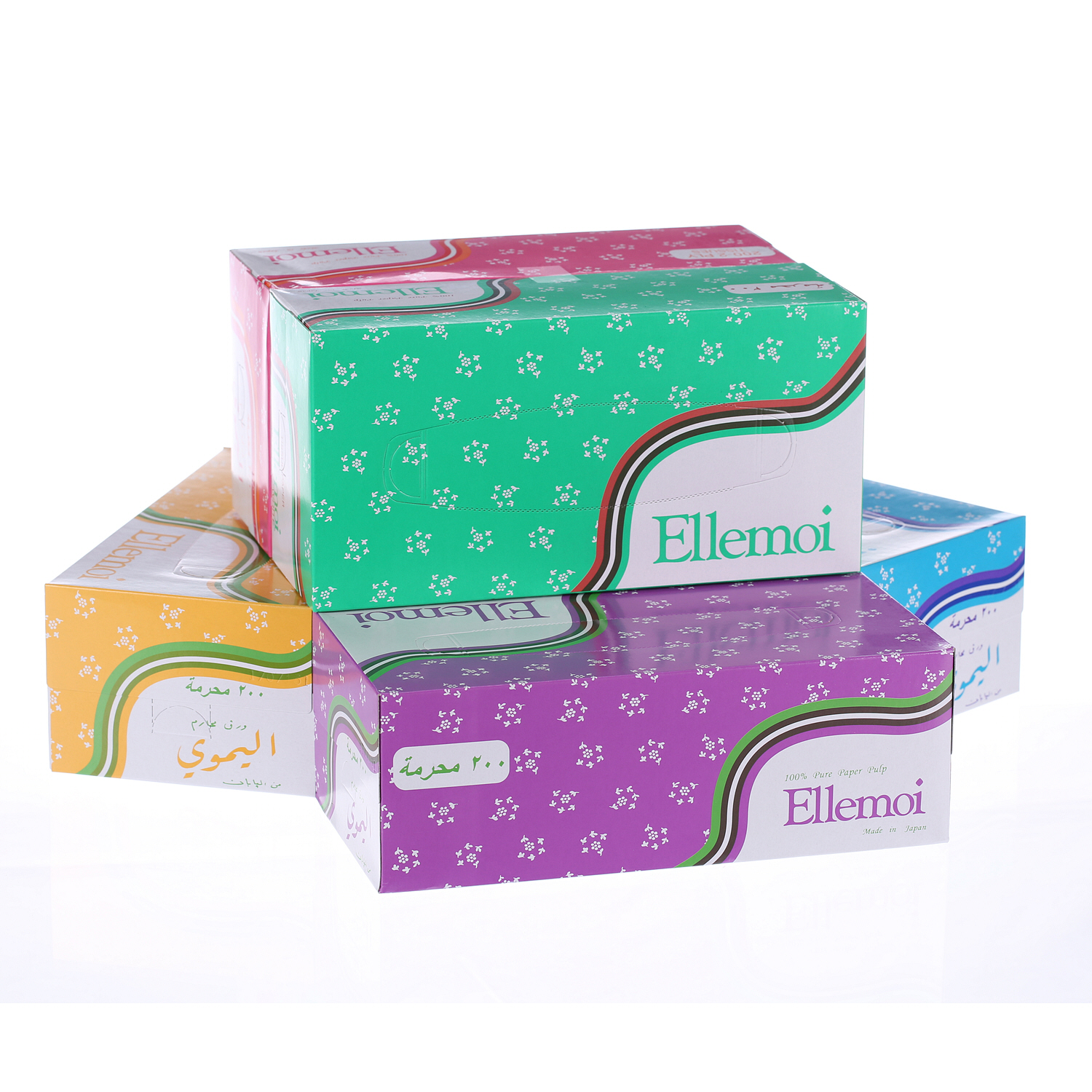 Ellemoi Facial Tissue 200 × 2 Ply (Pack of 6)