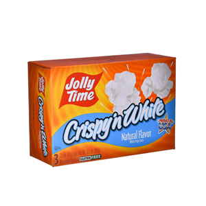 Jolly Time White Microwave Pop Corn Natural Flavor 298 g