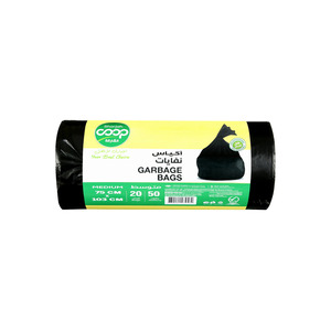 Sharjah Coop 75 × 103 cm Garbage Bag Black Rolls 20 Bags