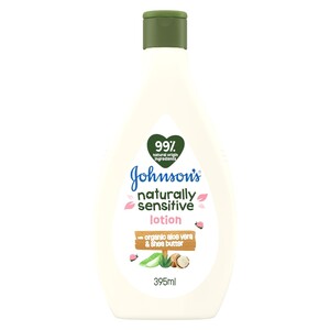 Johnson & Johnson Natural Sensitive Lotion Aloe Vera - 395 ml