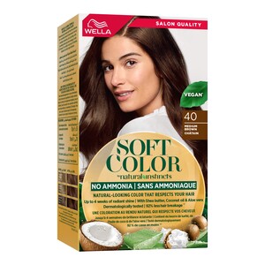 Wella Soft Color Natural Instincts Hair Color 4/0 Medium Brown