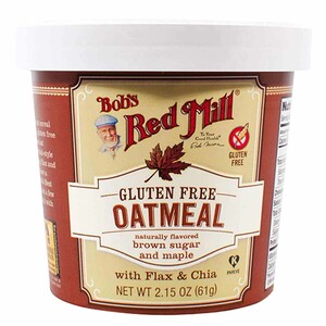 Bobs Red Mill Gluten Free Brown Sugar Maple Cup Oatmeal 61 g Bobs Red Mill Gluten Free Brown Sugar Maple Cup Oatmeal 61 g
