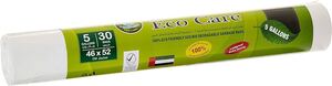 Eco Care Garbage Bag Heavy Duty White Roll 46x52 cm