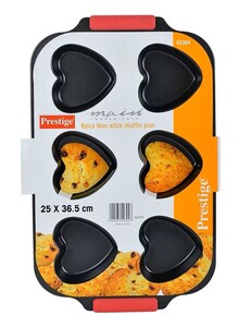 Prestige 6 Pieces Heart Muffin Pan Pr42304