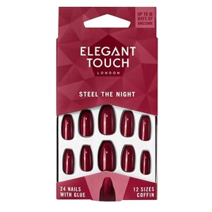 Elegant Touch Trend Colour Nails Steel The Night
