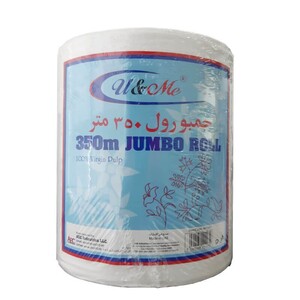 U&Me Jumbo Tissue Roll 350s 2 ply