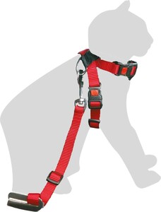 Cat Safety Harness 25 mm Red