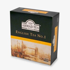 Ahmad Tea English Tea No. 1 Tea Bags, 100 Pieces