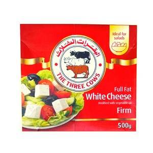 The Three Cows White Cheese Bricks Low Salt Red 500 g