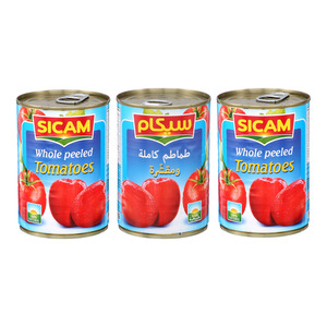 Sicam Whole Peeled Tomatoes 3X400 g