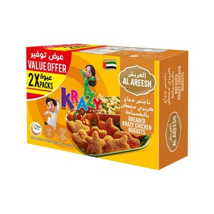 Al Areesh Chicken Krazy Nuggets 2X500G Al Areesh Chicken Krazy Nuggets 2X500G
