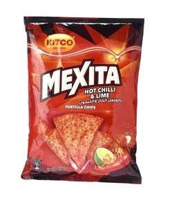 Mexita Tortilla Chips H/Chili & Lime 180 g