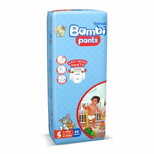 Sanita Bambi Pants, Size 5, XL, Jumbo Pack, 44 Diapers Sanita Bambi Pants, Size 5, XL, Jumbo Pack, 44 Diapers