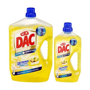Dac Disinfectant Plus Multi-Purpose Cleaner Lemon 3 + 1 L