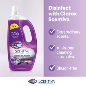 Clorox Scentiva Multipurpose Disinfectant Floor Cleaner Tuscan Lavender 1.5 L