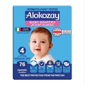 Alokozay Baby Diapers Size4 76S Alokozay Baby Diapers Size4 76S