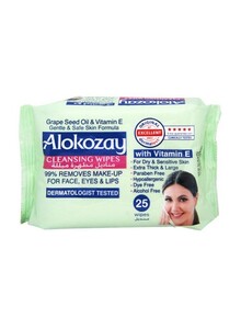 Alokozay Cleansing Makeup Remover Wipes (25 Pieces)