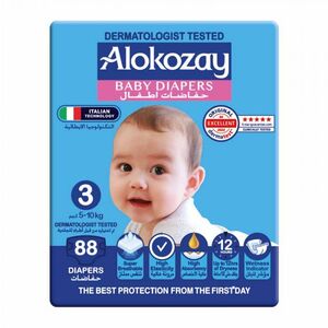 Alokozay Baby Diapers Size 3 88S Alokozay Baby Diapers Size 3 88S