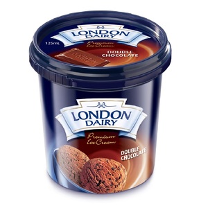 لندن ديري آيس كريم دبل شوكولاتة 125 مل